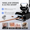 image:imageMelodySusie Wide Jaw Opening Nail Clippers Toenail Clippers for Seniors Thick Nails Angled Head Large Nail Clippers for Men Women with Nail File Fingernail Cutter with Catcher Long Handle BlackAngled Nail Clipper  Nail File