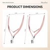 image:imageMelodysusie 3Pcs Cuticle Trimmer Set with DualEnded Cuticle Pusher and Cuticle Remover Stainless Steel Nail Cuticle Nipper Set Pedicure Manicure Tools for Home Salon2Pcs Cuticle Nippers