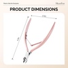 image:imageMelodysusie 3Pcs Cuticle Trimmer Set with DualEnded Cuticle Pusher and Cuticle Remover Stainless Steel Nail Cuticle Nipper Set Pedicure Manicure Tools for Home Salon1Pc Cuticle Nipper
