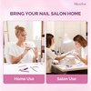 image:imageMelodysusie 4 in 1 Acrylic Nail Clippers Set with Cuticle Trimmer and DualEnded Cuticle Pusher Remover Stainless Steel Acrylic Nail Cutter Set Pedicure Manicure Acrylic Nail Tools for Home SalonA4pcs Pink Set