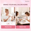 image:imageMelodysusie 4 in 1 Acrylic Nail Clippers Set with Cuticle Trimmer and DualEnded Cuticle Pusher Remover Stainless Steel Acrylic Nail Cutter Set Pedicure Manicure Acrylic Nail Tools for Home SalonLight Pink