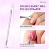 image:imageMelodysusie 4 in 1 Acrylic Nail Clippers Set with Cuticle Trimmer and DualEnded Cuticle Pusher Remover Stainless Steel Acrylic Nail Cutter Set Pedicure Manicure Acrylic Nail Tools for Home SalonPurple