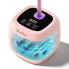 image:imageMelodySusie 2 in 1 Nail Tool Cleaning Machine 3 Timers Mode for Nail Drill Bits Nail Art Brush Nail Clipper Jewelry Cleaning Salon amp Home Use PinkDL160Pink