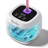 image:imageMelodySusie 2 in 1 Nail Tool Cleaning Machine 3 Timers Mode for Nail Drill Bits Nail Art Brush Nail Clipper Jewelry Cleaning Salon amp Home Use PinkDL160White