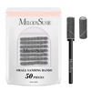 image:imageMelodySusie 50 Pcs Nail Drill Bits Small Sanding Bands with 31mm Mandrel Bit 180 Fine Grit Nail File for Acrylic Nails Gel Manicures and Pedicure PinkBlack