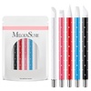 image:imageMelodySusie 5Pcs Nail Art Sculpture Pen Brushes for Resin Nail Art Tools for Design Nail Foil Carving Drawing Effect Shaping Drawing Nail Tools for Home Salon ManicureRed  White  Pink  Blue  Black
