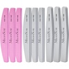 image:imageMelodySusie 6Pcs Nail Files 100180 Grit Double Sided Emery Boards Set for Acrylic Gel and Natural Nails Professional Manicure Pedicure Shaping Tools for Home Salon Care PinkColour