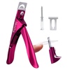image:imageMelodySusie Acrylic Nail Clippers Nail Clippers Cutters for Acrylic Nails Fake Nail Tips Adjustable Stainless Nail Trimmer Manicure Tool for Salon Home Nail Art PlumPlum
