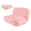 image:imageMelodySusie Foldable Nail Arm Rest for Nail Techs 5Level Adjustable Manicure Hand Rest Cushion Large PU Leather Nail Hand Pillow for Acrylic Gel Nail Art Salon Home Use WhitePink