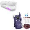 image:imageMelodySusie Plus20F Cordless UV Nail Lamp amp Professional 2 in 1 Nail Drill Kit 40000 RPM MB420G Purple