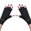 image:imageMelodySusie UV Gloves for Gel Nail Lamp Professional UPF50 UV Protection Gloves for Manicures Nail Art Skin Care Fingerless Anti UV Glove Protect Hands from UV Harm PinkAblack