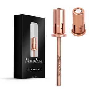 image:imageMelodySusie 100 Pcs Nail Drill Bits Sanding Bands for Nail Drill 80 Coarse Grit Nail File Sanding Bands for Acrylic Nails Gel Manicures and PedicureRose Gold