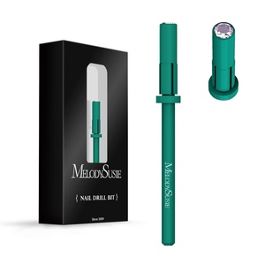 image:imageMelodySusie 120 Pcs Nail Drill Bits Small Sanding Bands for 31mm Mandrel Bit 180 Fine Grit Nail File for Acrylic Nails Gel Manicures and Pedicure Pink Only Sanding BandsDark Green