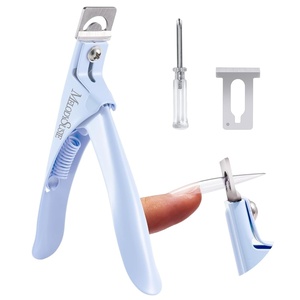image:imageMelodySusie Acrylic Nail Clippers Nail Clippers Cutters for Acrylic Nails Fake Nail Tips Adjustable Stainless Nail Trimmer Manicure Tool for Salon Home Nail Art PlumBlue