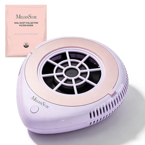 image:imageMelodySusie Compact Cordless Nail Dust Collector PProR 6000RPM Mini Nail Vacuum Fan with 3 Suction Modes and 30 Disposable Filter Papers for DIY amp Daily Nail CareGreenPurple