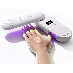 image:imageMelodySusie Compact Cordless UV Nail Lamp PPLUS20F with Innovative Rotatable Panel amp UV Protection Design Rechargeable UV Light Cures All Gels Especially Rhinestone Glue amp Liner Gel Polish PinkWhite