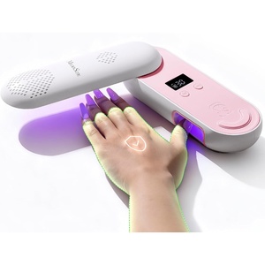 image:imageMelodySusie Compact Cordless UV Nail Lamp PPLUS20F with Innovative Rotatable Panel amp UV Protection Design Rechargeable UV Light Cures All Gels Especially Rhinestone Glue amp Liner Gel Polish PinkPink