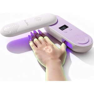 image:imageMelodySusie Compact Cordless UV Nail Lamp PPLUS20F with Innovative Rotatable Panel amp UV Protection Design Rechargeable UV Light Cures All Gels Especially Rhinestone Glue amp Liner Gel Polish PinkPurple