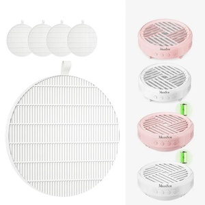 image:imageMelodySusie Compact Nail Dust Collector with Lightweight Design Hpro 3800RPM Portable Nail Vacuum Fan with 3 Suction Modes Reusable Filter amp EasyControl for Beginners Nail Students amp Home UsePink4 Pack