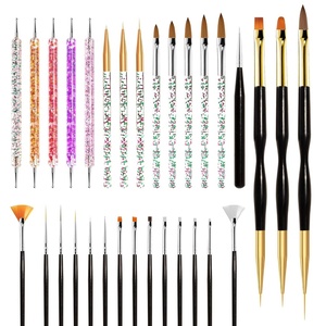 image:imageMelodySusie Nail Art Liner Brushes 5Pcs Professional Gel Polish Painting Art Design Pen Set for Thin Long Lines Tiny Details Fine Drawing Delicate Coloring Sizes 5791120mmMulticolor