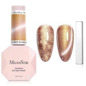 image:imageMelodySusie Nail Magnet Set 12PCS Cat Eye Gel Nail Polish Magnets Square Round Double Ended Magnet Stick Cat Eye Magnet for Nails Strong Magnetic Nail Polish Magnets Nail Design ToolsPearl Gold 1402