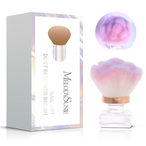image:imageMelodySusie OrangePink Nail Art Dusting Brush Dust Collector Blush amp Powder Makeup Brush Acrylic Nail ToolPinkpurple