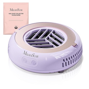 image:imageMelodySusie PocketSized Nail Dust Collector with Lightweight DesignHProA 6000RPM UltraSmall Nail Vacuum Fan with 3 Suction Modes and 30 Disposable Filter Papers for Beginner amp Daily Nail CareWhitePurple