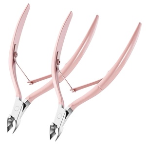image:imageMelodysusie 3Pcs Cuticle Trimmer Set with DualEnded Cuticle Pusher and Cuticle Remover Stainless Steel Nail Cuticle Nipper Set Pedicure Manicure Tools for Home Salon2Pcs Cuticle Nippers