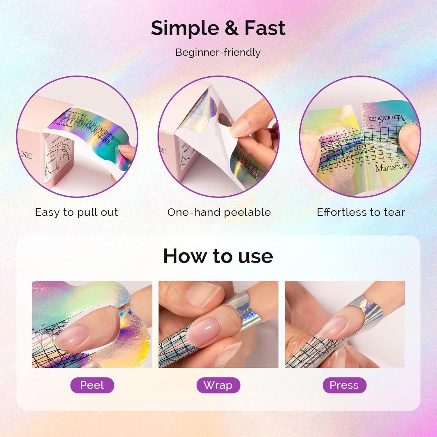 image:imageMelodySusie 100 Pcs Nail Swatch Sticks with Ring Clear Swatches for Gel Polish Transparent Acrylic Practice Tips Suitable for Displaying Colors Training Nail Art for Beginners and ProfessionalsSilver