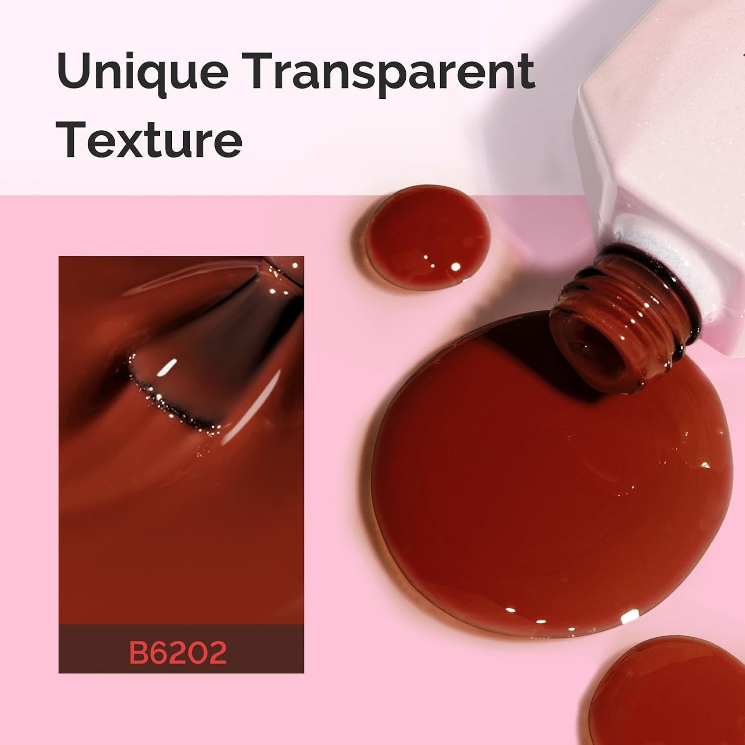 image:imageMelodySusie Gel Nail Kit with PART06G Cordless UV Lamp Rechargeable LED UV Light with Smart Sensor Classic Popular Colors Plant Based Nails Polish with Top Base Coat Builder Gel Beginner Nail KitCocoa BrownB6202