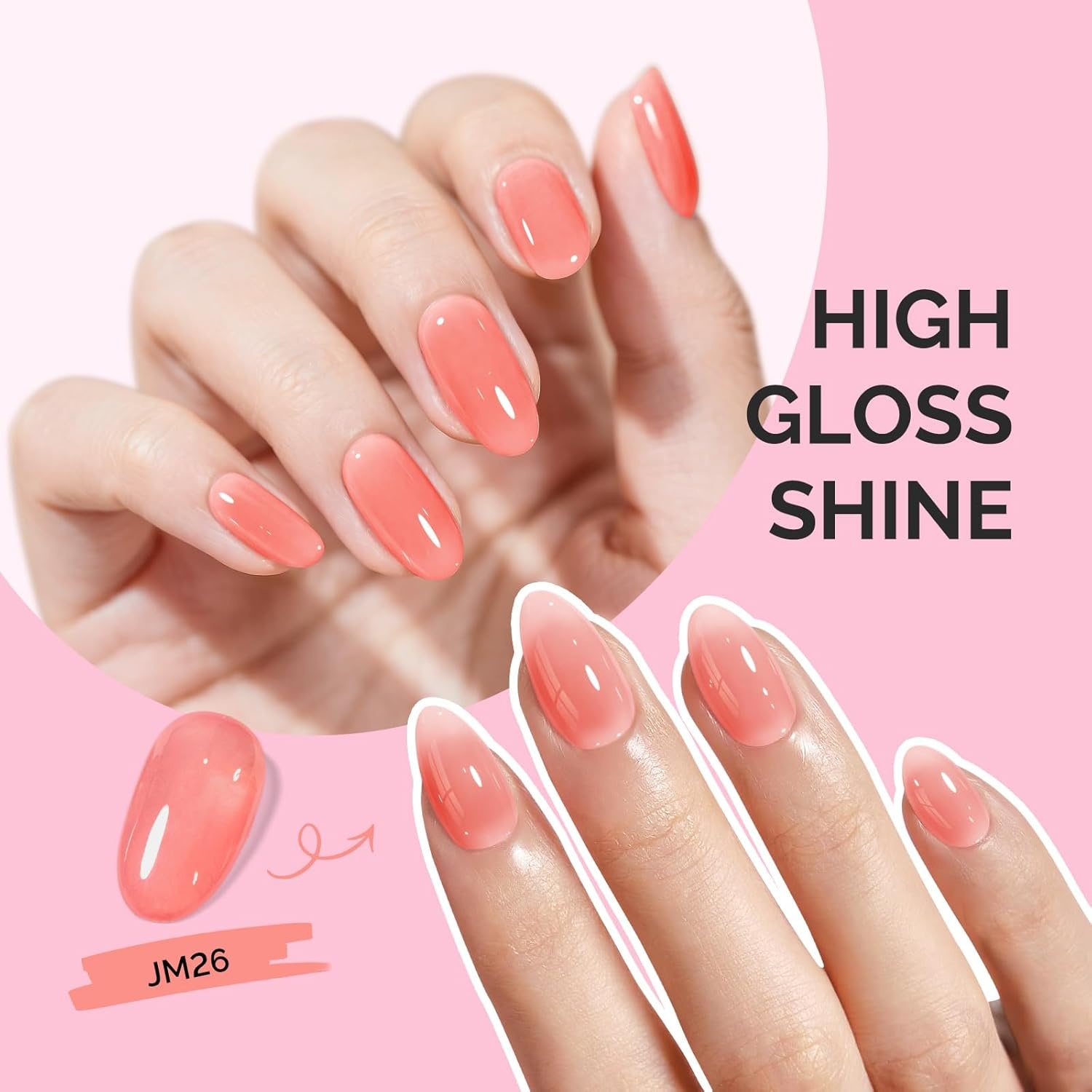image:imageMelodySusie Gel Nail Kit with PART06G Cordless UV Lamp Rechargeable LED UV Light with Smart Sensor Classic Popular Colors Plant Based Nails Polish with Top Base Coat Builder Gel Beginner Nail KitNude PinkJM26