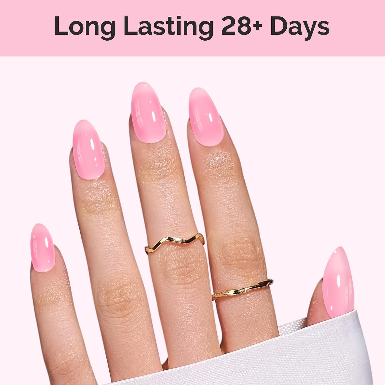 image:imageMelodySusie Gel Nail Kit with PART06G Cordless UV Lamp Rechargeable LED UV Light with Smart Sensor Classic Popular Colors Plant Based Nails Polish with Top Base Coat Builder Gel Beginner Nail KitABerry PinkJM16