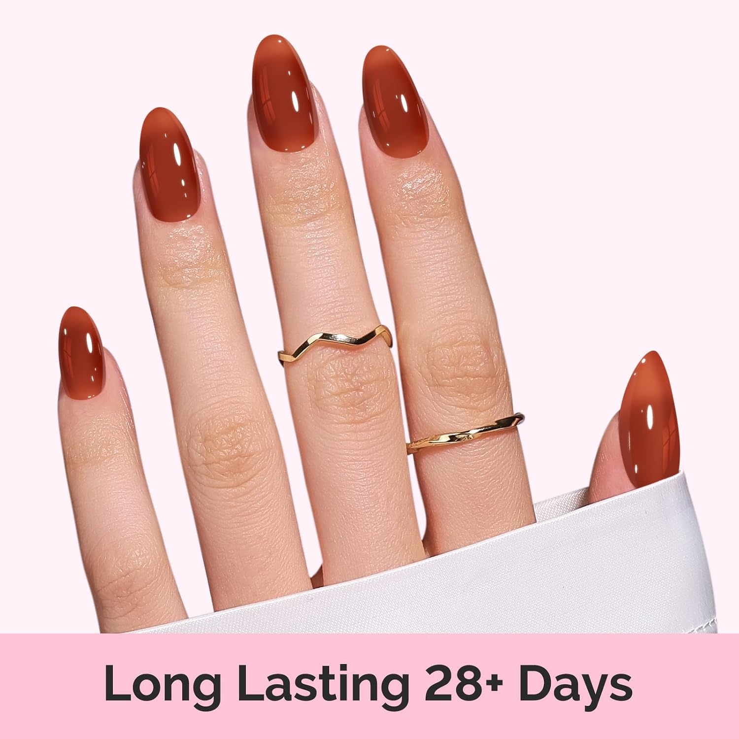 image:imageMelodySusie Gel Nail Kit with PART06G Cordless UV Lamp Rechargeable LED UV Light with Smart Sensor Classic Popular Colors Plant Based Nails Polish with Top Base Coat Builder Gel Beginner Nail KitCocoa BrownB6202