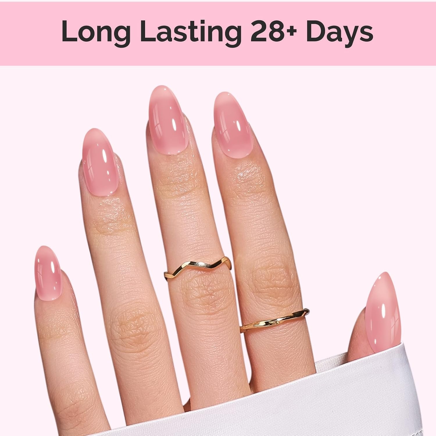 image:imageMelodySusie Gel Nail Kit with PART06G Cordless UV Lamp Rechargeable LED UV Light with Smart Sensor Classic Popular Colors Plant Based Nails Polish with Top Base Coat Builder Gel Beginner Nail KitClassic Nude PinkB6649