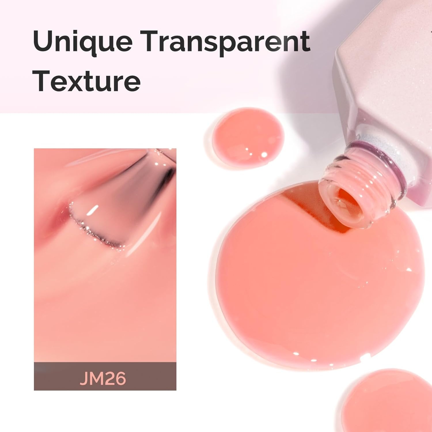 image:imageMelodySusie Gel Nail Kit with PART06G Cordless UV Lamp Rechargeable LED UV Light with Smart Sensor Classic Popular Colors Plant Based Nails Polish with Top Base Coat Builder Gel Beginner Nail KitNude PinkJM26