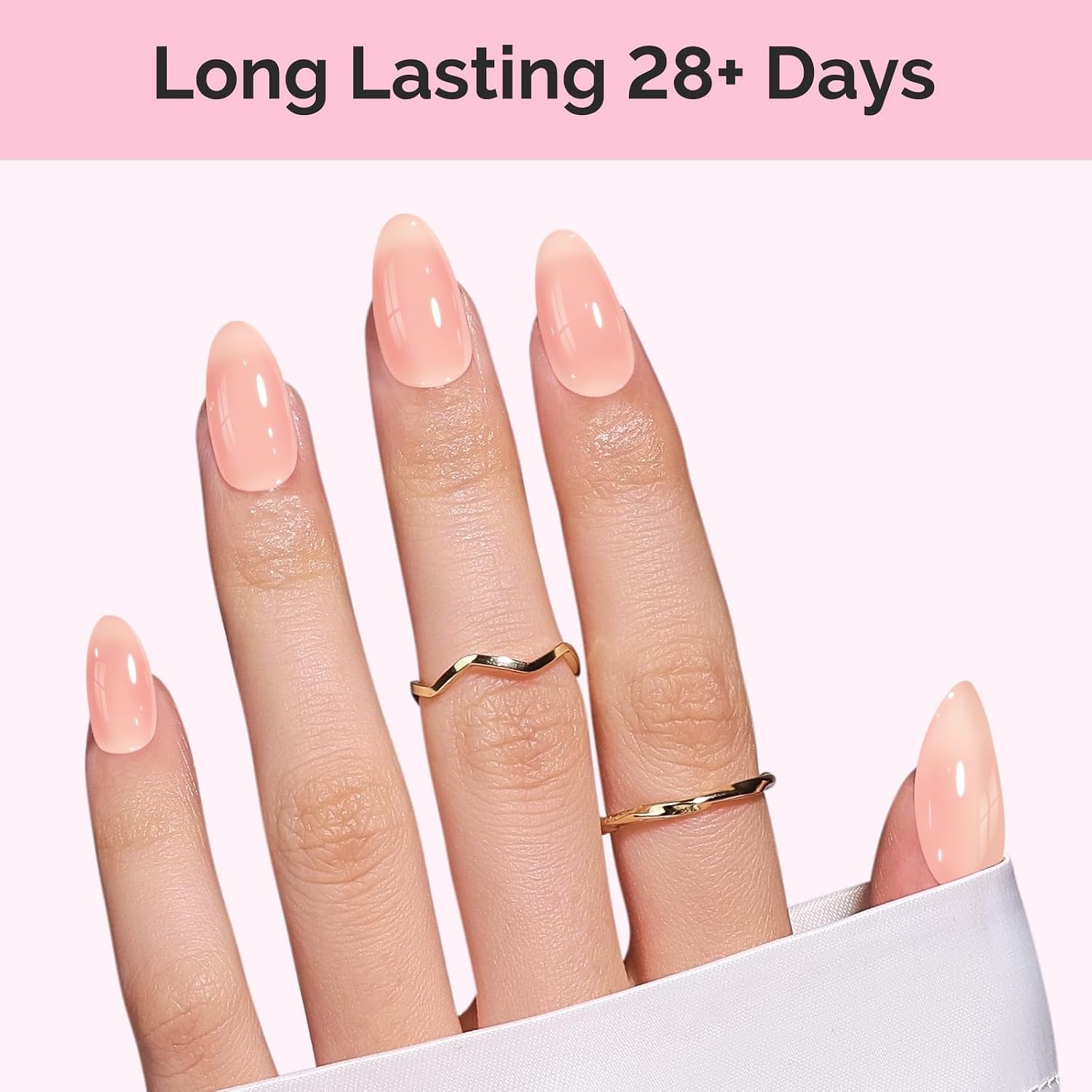 image:imageMelodySusie Gel Nail Kit with PART06G Cordless UV Lamp Rechargeable LED UV Light with Smart Sensor Classic Popular Colors Plant Based Nails Polish with Top Base Coat Builder Gel Beginner Nail KitAMilky PinkJM08