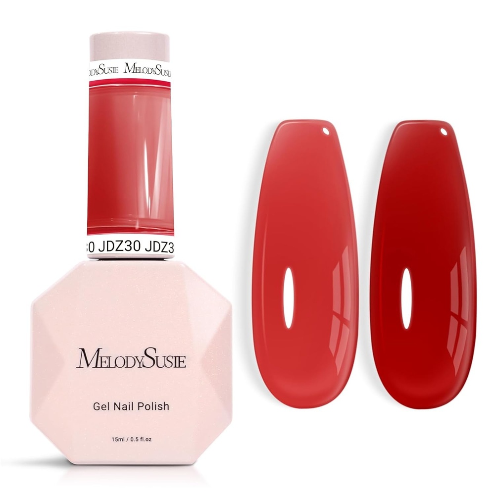 image:imageMelodySusie Gel Nail Kit with PART06G Cordless UV Lamp Rechargeable LED UV Light with Smart Sensor Classic Popular Colors Plant Based Nails Polish with Top Base Coat Builder Gel Beginner Nail KitRed AgateJDZ30