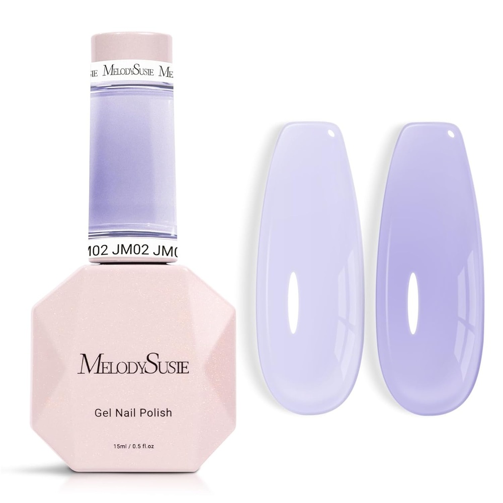image:imageMelodySusie Gel Nail Kit with PART06G Cordless UV Lamp Rechargeable LED UV Light with Smart Sensor Classic Popular Colors Plant Based Nails Polish with Top Base Coat Builder Gel Beginner Nail KitLavender PurpleJM02