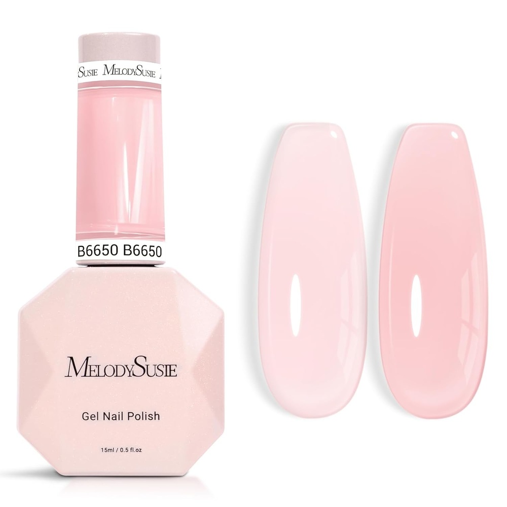 image:imageMelodySusie Gel Nail Kit with PART06G Cordless UV Lamp Rechargeable LED UV Light with Smart Sensor Classic Popular Colors Plant Based Nails Polish with Top Base Coat Builder Gel Beginner Nail KitGrace Nude PinkB6650
