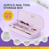 image:image2025 UpgradedMelodySusie Acrylic Nail Tool Storage Box with 10Pcs Diamond Sanding Bit Set with 40pcs Small Sanding Bands 120180240 Grits with 31mm Mandrel Bit