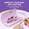 image:image2025 UpgradedMelodySusie Acrylic Nail Tool Storage Box with 10Pcs Diamond Sanding Bit Set with 40pcs Small Sanding Bands 120180240 Grits with 31mm Mandrel Bit
