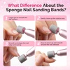 image:imageMelodySusie 10 Pcs Nail Drill Bits Sponge Nail Sanding Bands for Natural Nails 120 Grit for Manicures and Pedicure MulticolorMulticolor