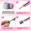 image:imageMelodySusie 10 Pcs Nail Drill Bits Sponge Nail Sanding Bands for Natural Nails 120 Grit for Manicures and Pedicure MulticolorMulticolor