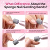 image:imageMelodySusie 10 Pcs Nail Drill Bits Sponge Nail Sanding Bands for Natural Nails 120 Grit for Manicures and Pedicure MulticolorMulticolor