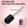 image:imageMelodySusie 10 Pcs Nail Sanding Caps Nail Drill Bits 180 Fine Grit for Foot File Callus Remover Manicure Pedicure Nail Polishing Burr Home Salon Use Purple 13mm