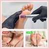 image:imageMelodySusie 10 Pcs Nail Sanding Caps Nail Drill Bits 180 Fine Grit for Foot File Callus Remover Manicure Pedicure Nail Polishing Burr Home Salon Use Purple 13mm