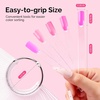 image:imageMelodySusie 100 Pcs Nail Swatch Sticks with Ring Clear Swatches for Gel Polish Transparent Acrylic Practice Tips Suitable for Displaying Colors Training Nail Art for Beginners and Professionals200 Pcs