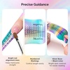 image:imageMelodySusie 100 Pcs Nail Swatch Sticks with Ring Clear Swatches for Gel Polish Transparent Acrylic Practice Tips Suitable for Displaying Colors Training Nail Art for Beginners and ProfessionalsSilver