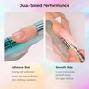 image:imageMelodySusie 100 Pcs Nail Swatch Sticks with Ring Clear Swatches for Gel Polish Transparent Acrylic Practice Tips Suitable for Displaying Colors Training Nail Art for Beginners and ProfessionalsSilver