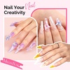 image:imageMelodySusie 100Pcs 3D Butterfly Acrylic Nail Charms Styling Set 30 Colors Chunky Gems Rhinestones with Tweezers for Acrylic Nails Extension Design Sculpted Manicure Decorations Supplies